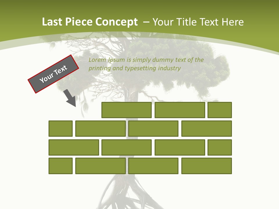 Wei Umweltschutz Waldsterben PowerPoint Template