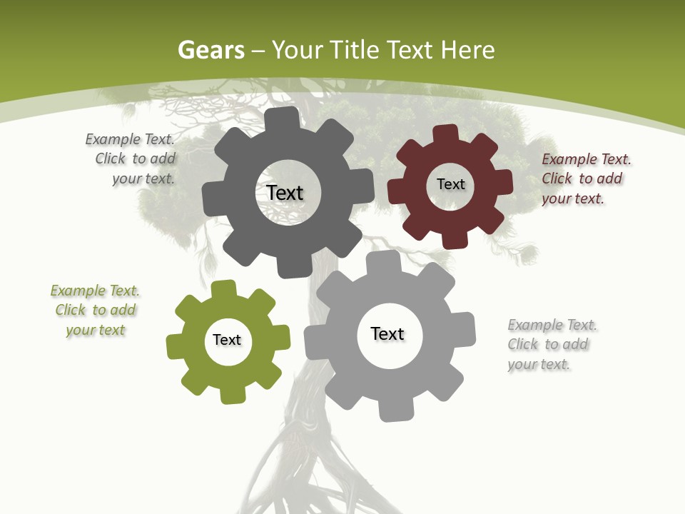 Wei Umweltschutz Waldsterben PowerPoint Template