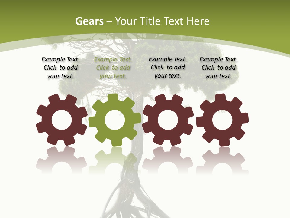 Wei Umweltschutz Waldsterben PowerPoint Template