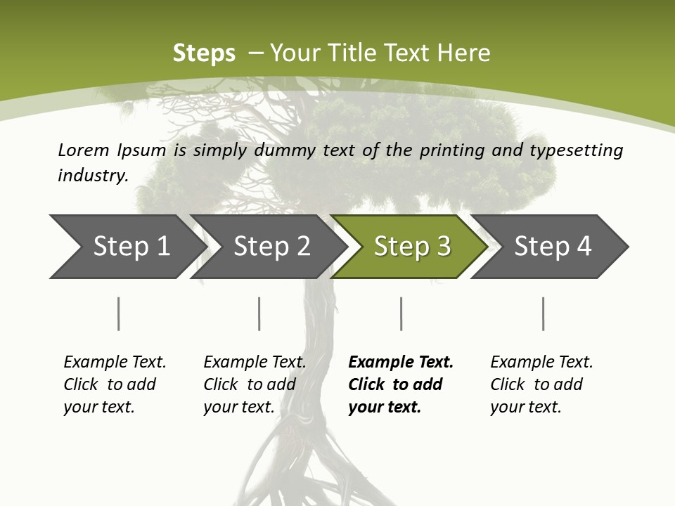 Wei Umweltschutz Waldsterben PowerPoint Template