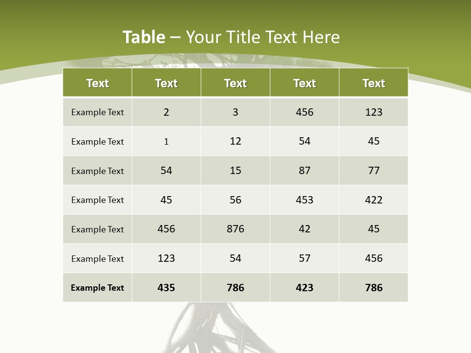 Wei Umweltschutz Waldsterben PowerPoint Template