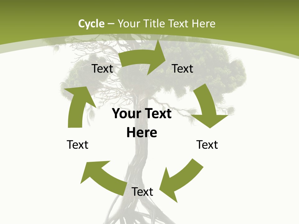 Wei Umweltschutz Waldsterben PowerPoint Template