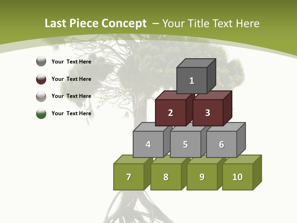 Wei Umweltschutz Waldsterben PowerPoint Template