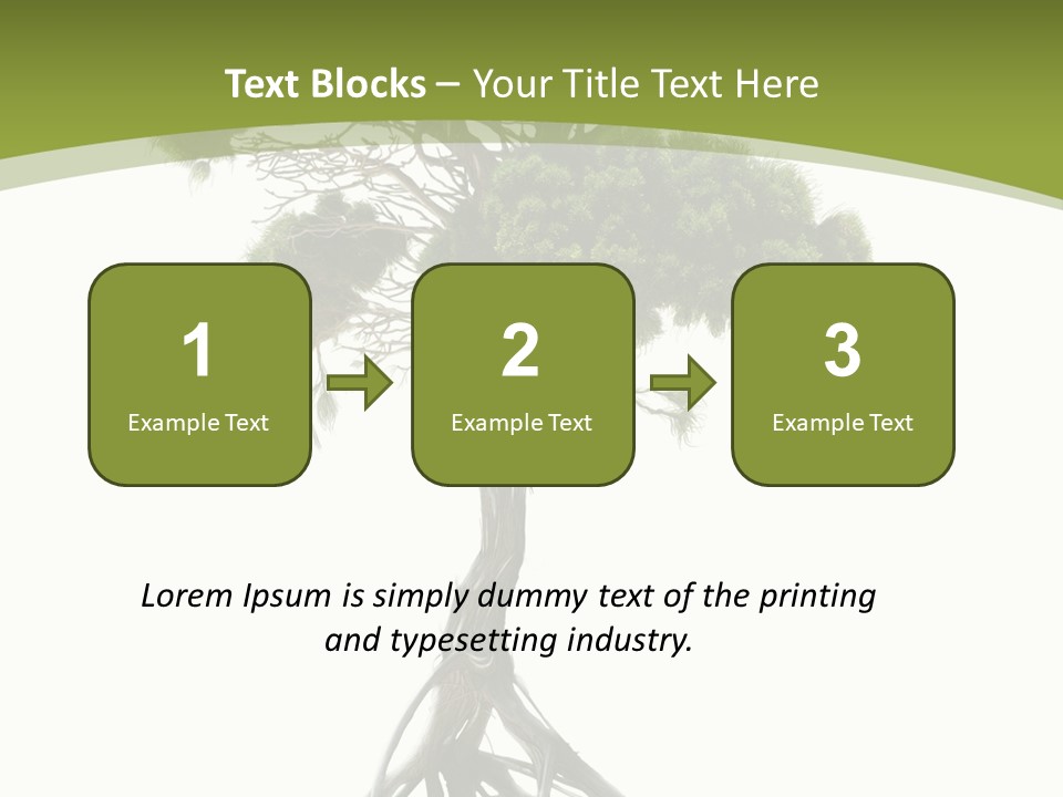 Wei Umweltschutz Waldsterben PowerPoint Template