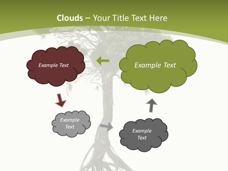 Wei Umweltschutz Waldsterben PowerPoint Template