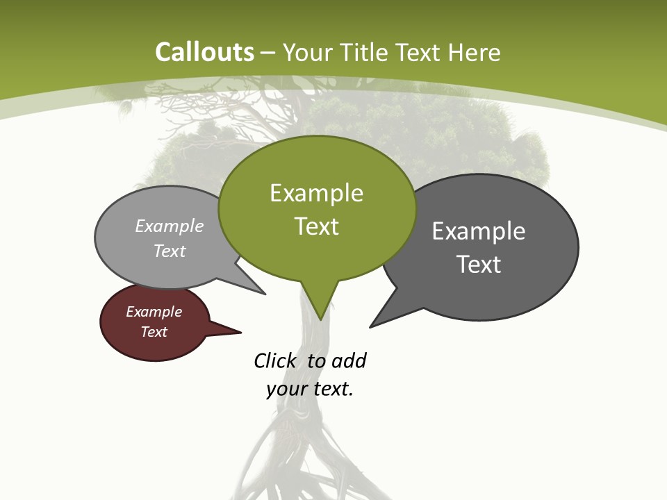 Wei Umweltschutz Waldsterben PowerPoint Template