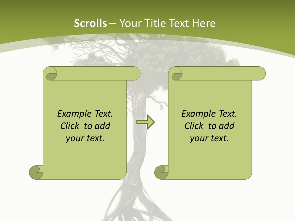 Wei Umweltschutz Waldsterben PowerPoint Template