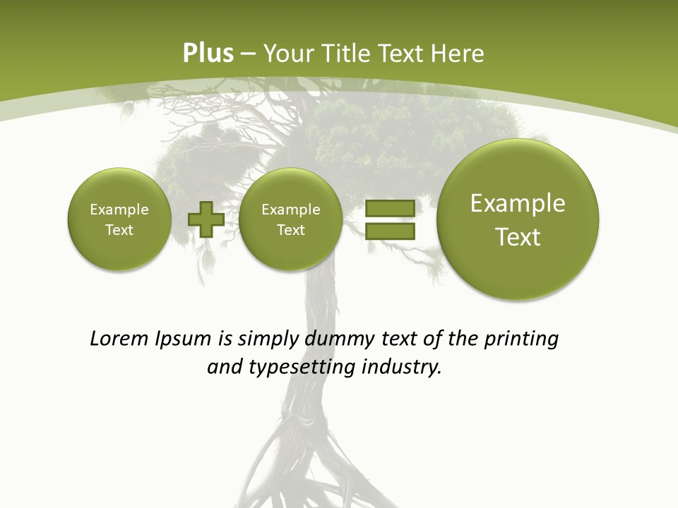 Wei Umweltschutz Waldsterben PowerPoint Template