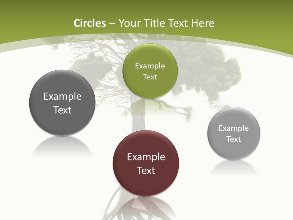 Wei Umweltschutz Waldsterben PowerPoint Template