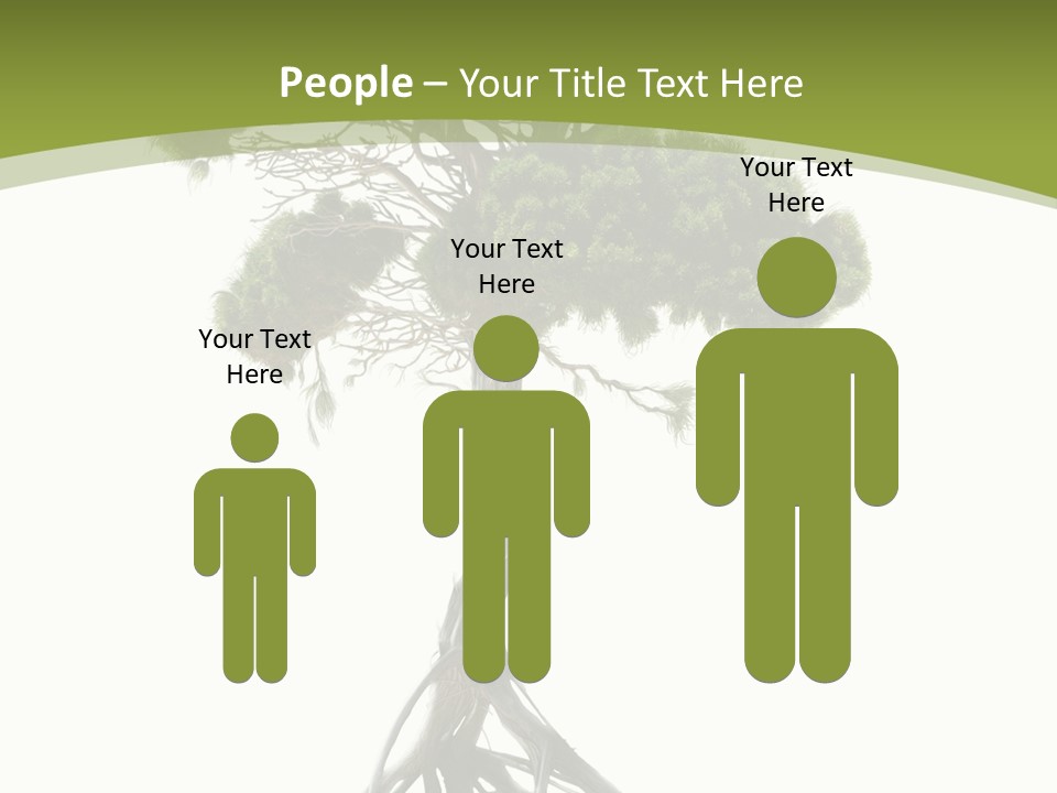 Wei Umweltschutz Waldsterben PowerPoint Template