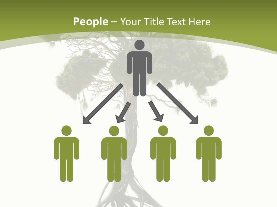 Wei Umweltschutz Waldsterben PowerPoint Template