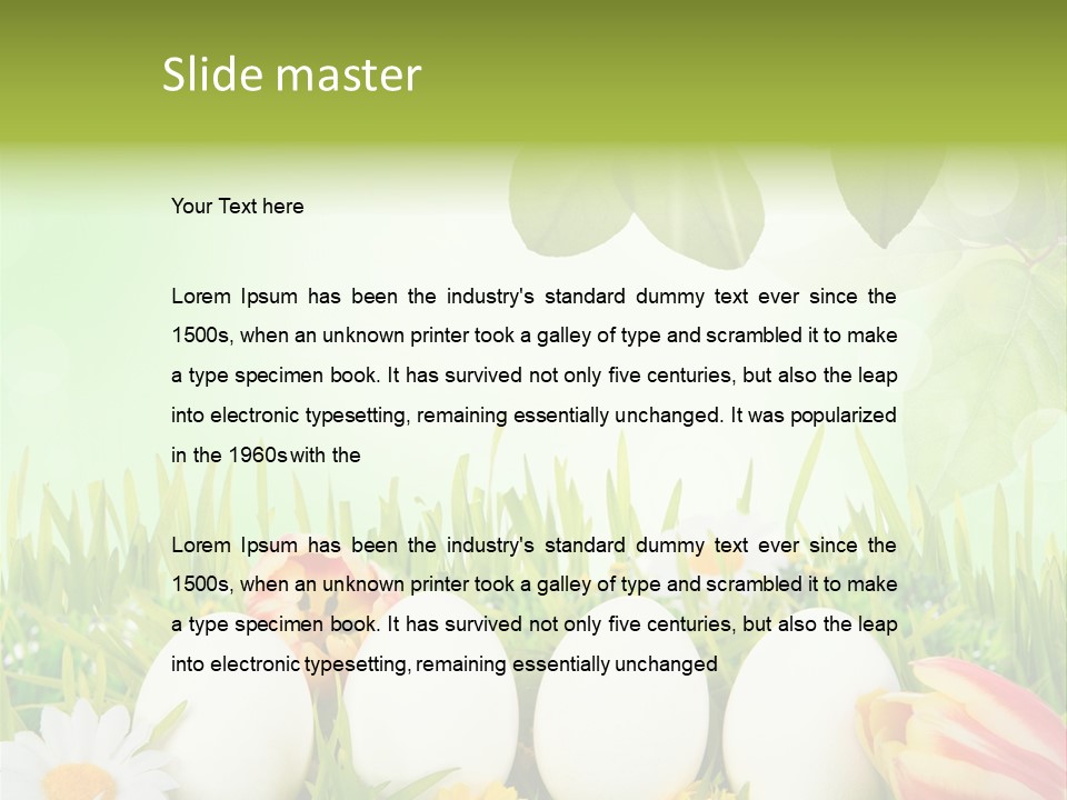 Osterei Ostern Kinder PowerPoint Template