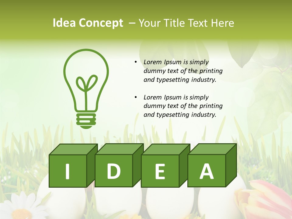 Osterei Ostern Kinder PowerPoint Template