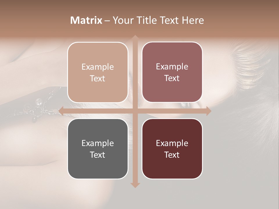 Glamour Lovely Model PowerPoint Template