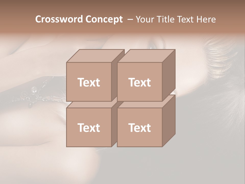 Glamour Lovely Model PowerPoint Template