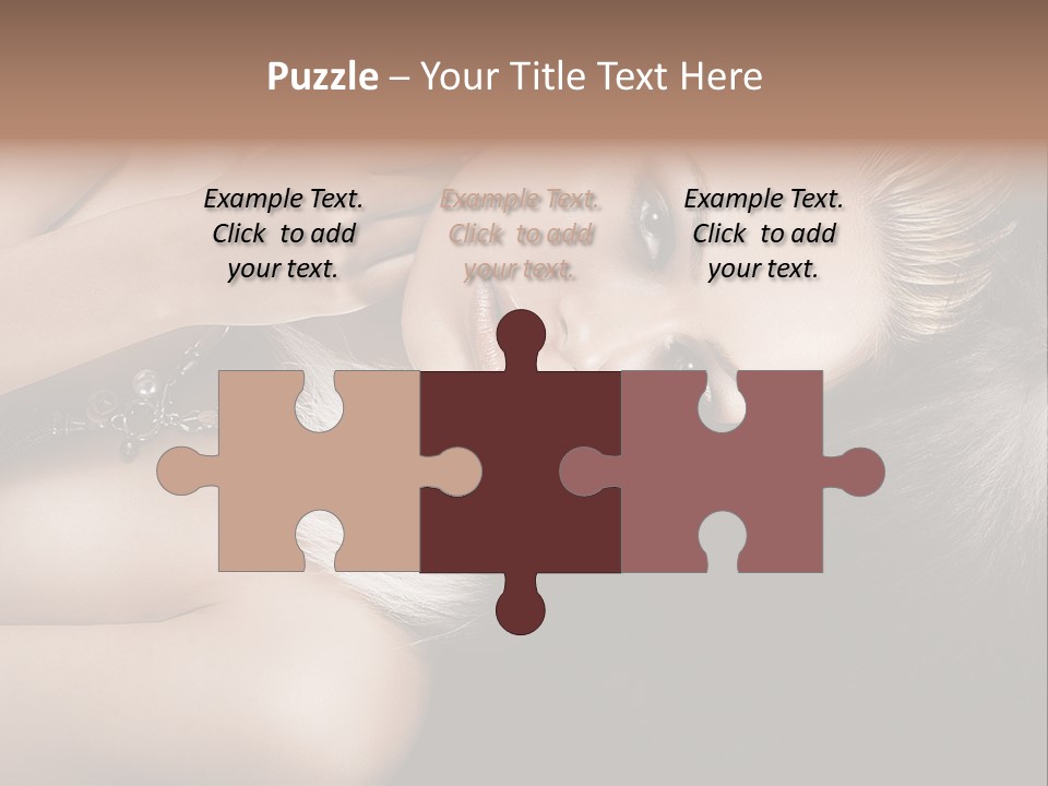 Glamour Lovely Model PowerPoint Template