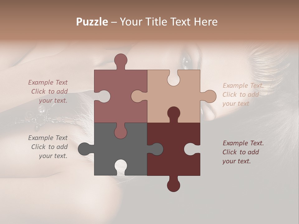 Glamour Lovely Model PowerPoint Template