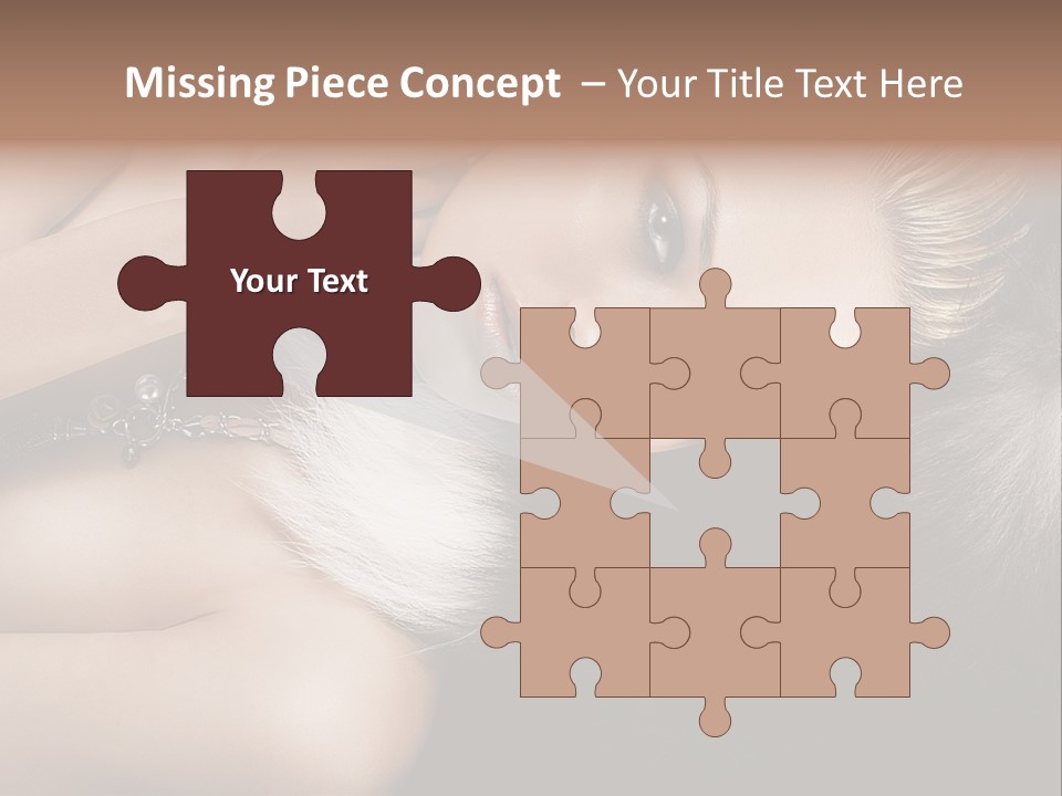 Glamour Lovely Model PowerPoint Template