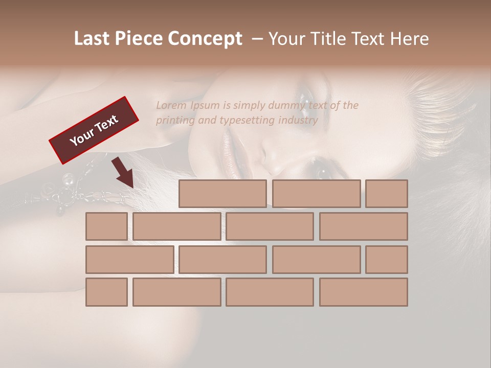 Glamour Lovely Model PowerPoint Template