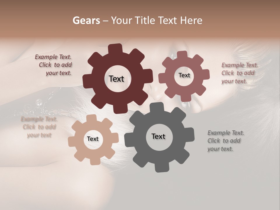 Glamour Lovely Model PowerPoint Template