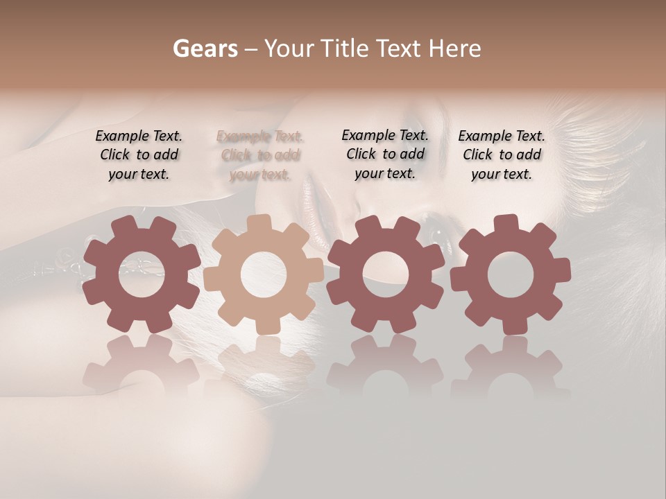 Glamour Lovely Model PowerPoint Template