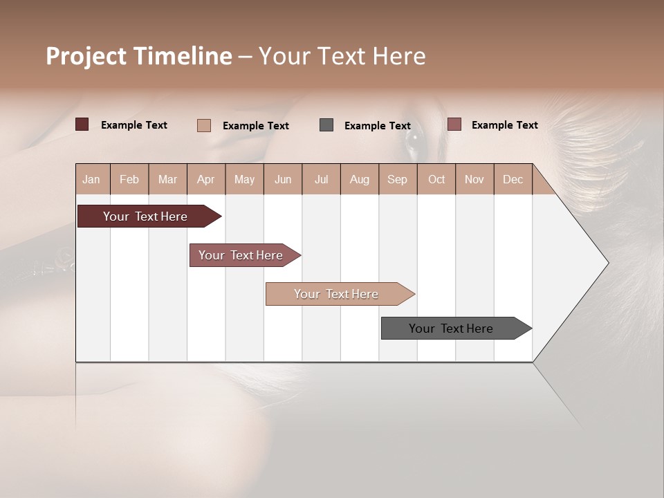 Glamour Lovely Model PowerPoint Template