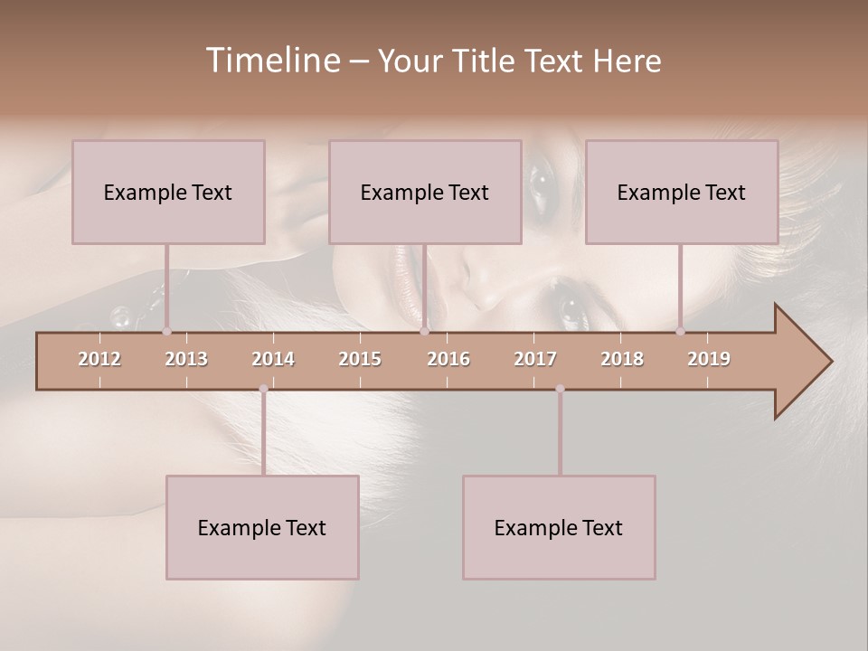 Glamour Lovely Model PowerPoint Template