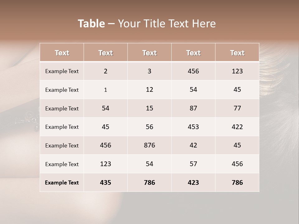 Glamour Lovely Model PowerPoint Template