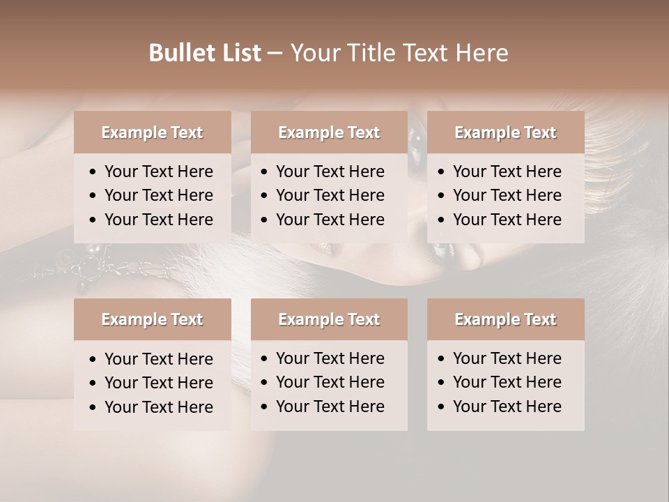 Glamour Lovely Model PowerPoint Template