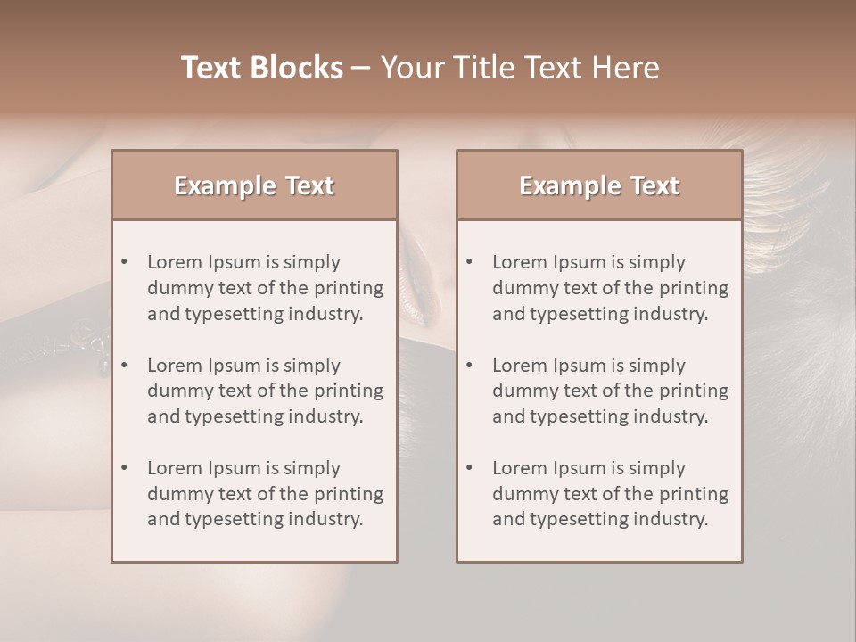 Glamour Lovely Model PowerPoint Template