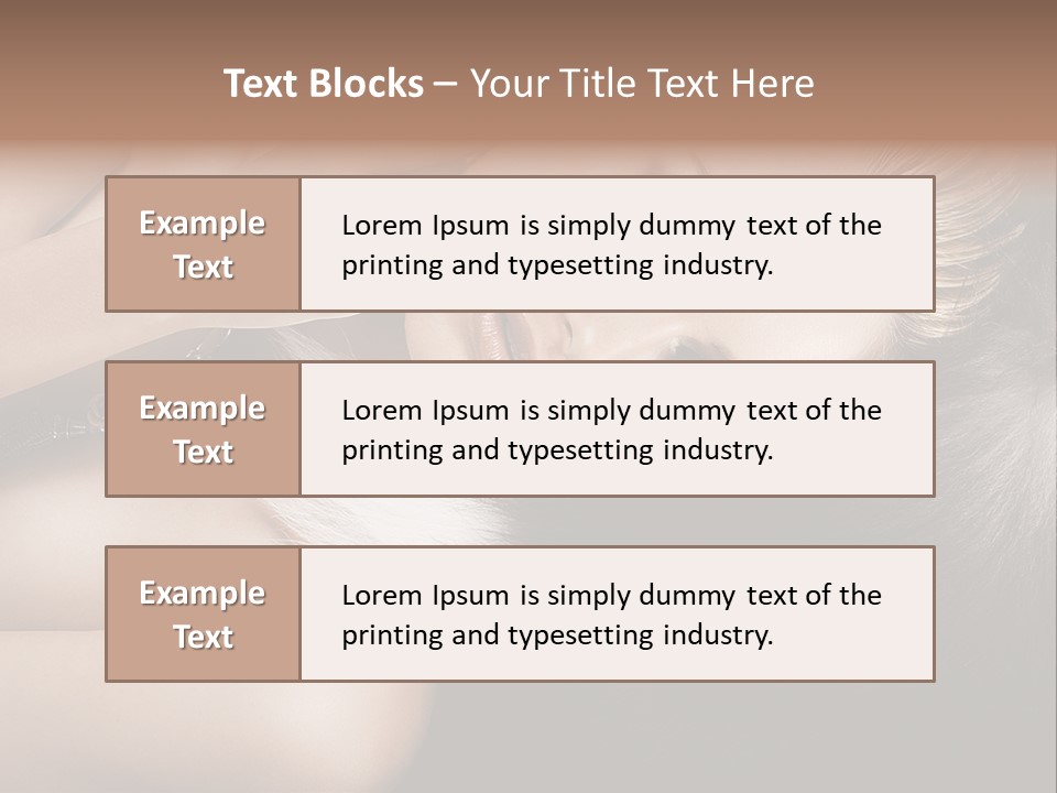 Glamour Lovely Model PowerPoint Template