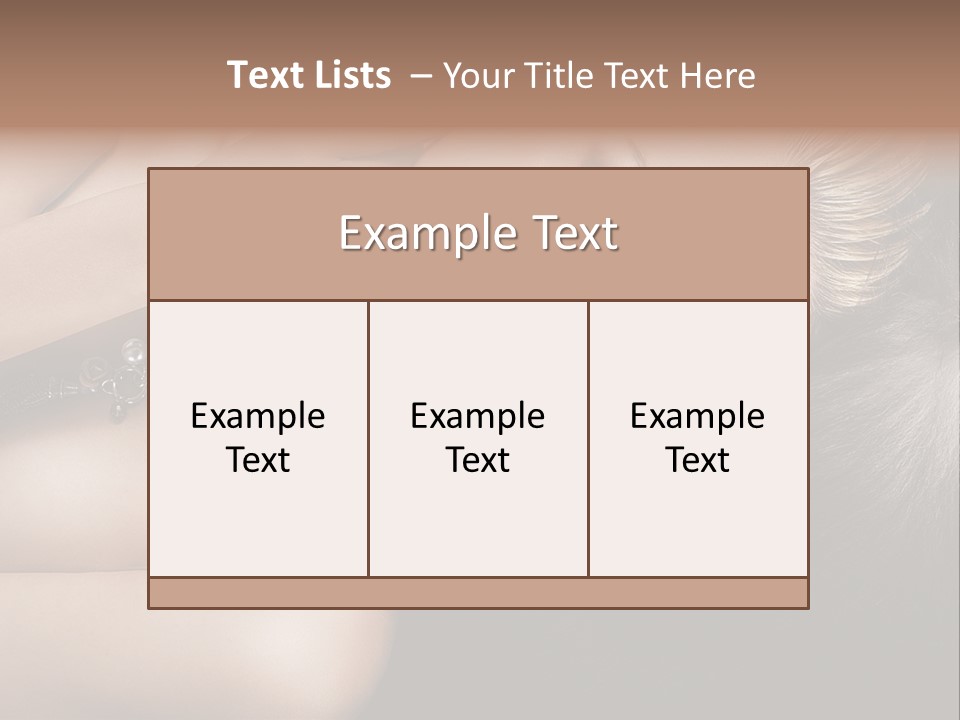 Glamour Lovely Model PowerPoint Template