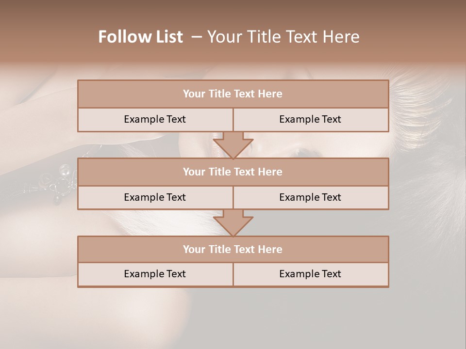 Glamour Lovely Model PowerPoint Template