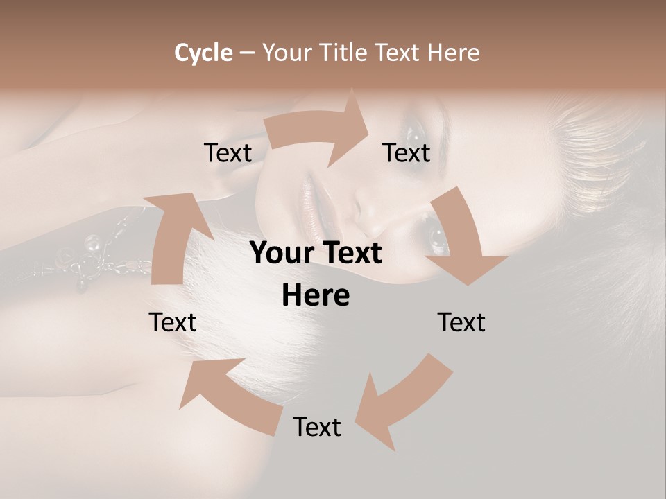 Glamour Lovely Model PowerPoint Template