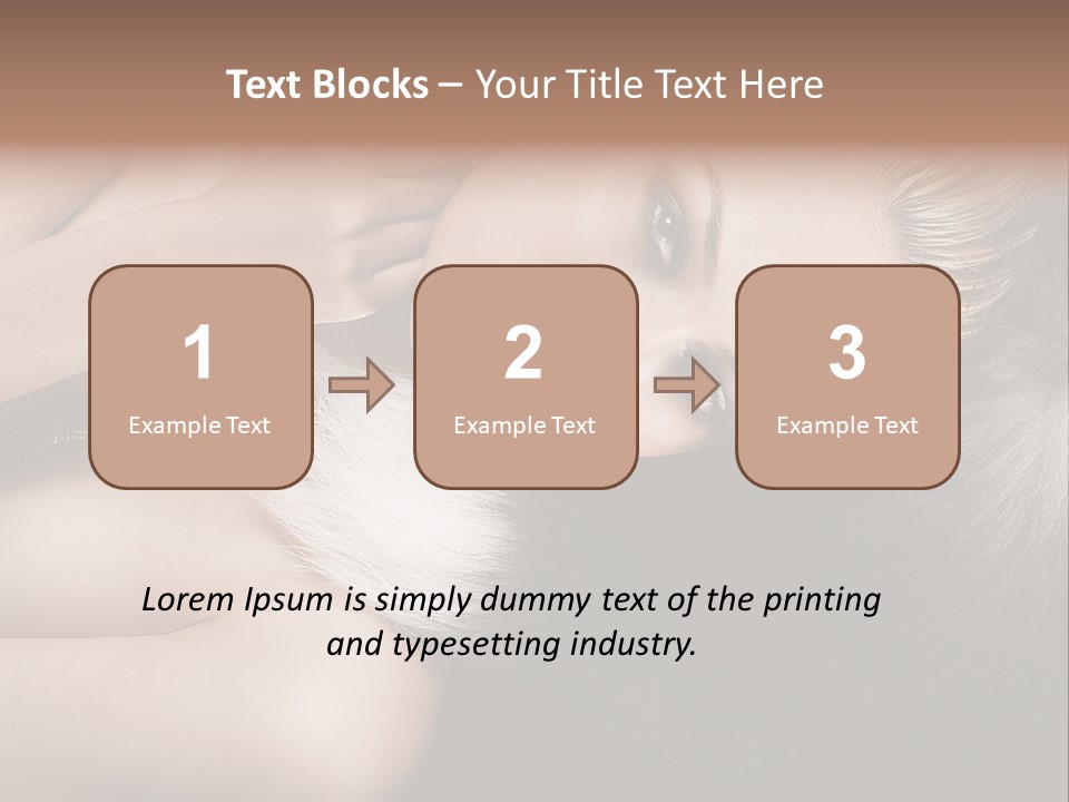 Glamour Lovely Model PowerPoint Template