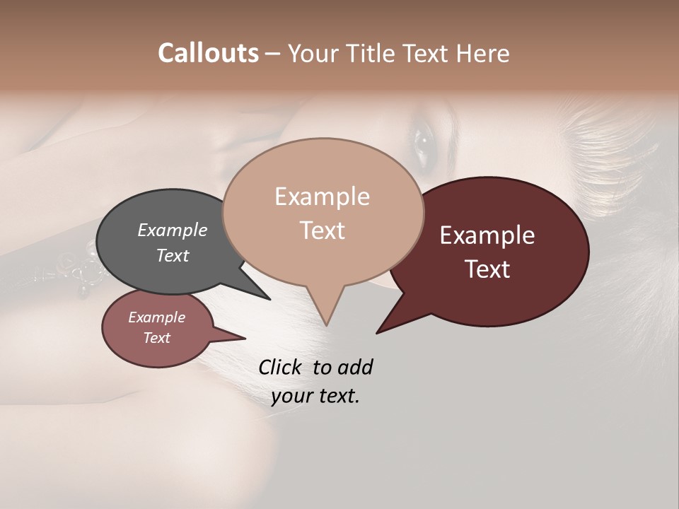 Glamour Lovely Model PowerPoint Template