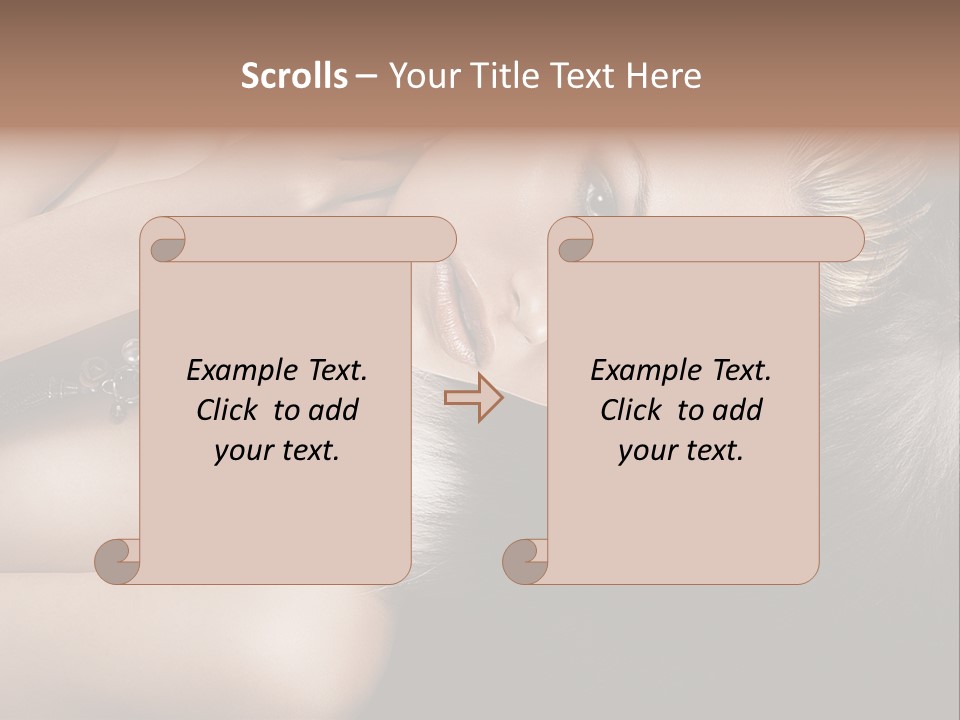 Glamour Lovely Model PowerPoint Template