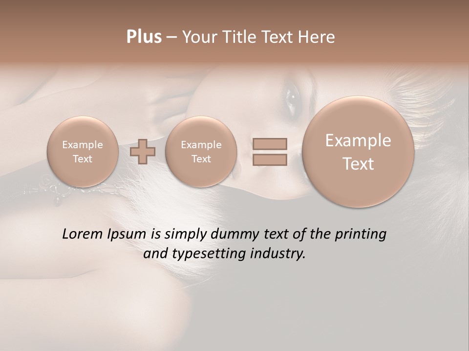 Glamour Lovely Model PowerPoint Template