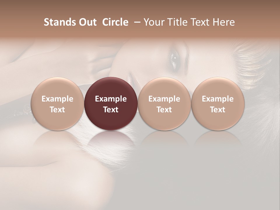 Glamour Lovely Model PowerPoint Template