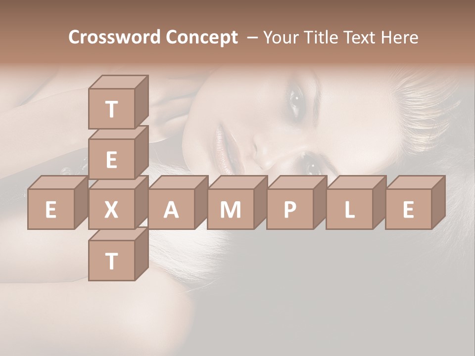 Glamour Lovely Model PowerPoint Template