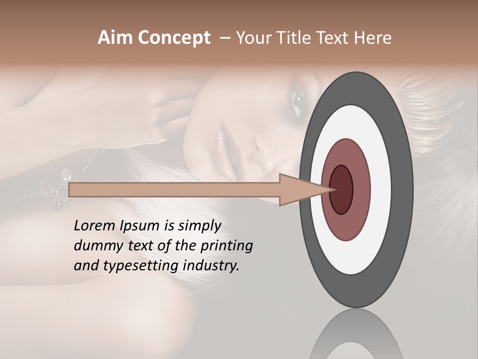 Glamour Lovely Model PowerPoint Template