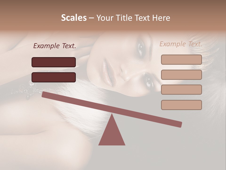 Glamour Lovely Model PowerPoint Template