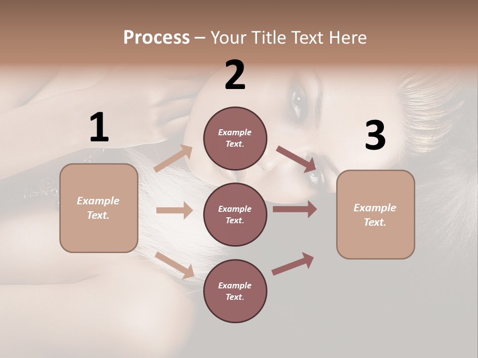 Glamour Lovely Model PowerPoint Template