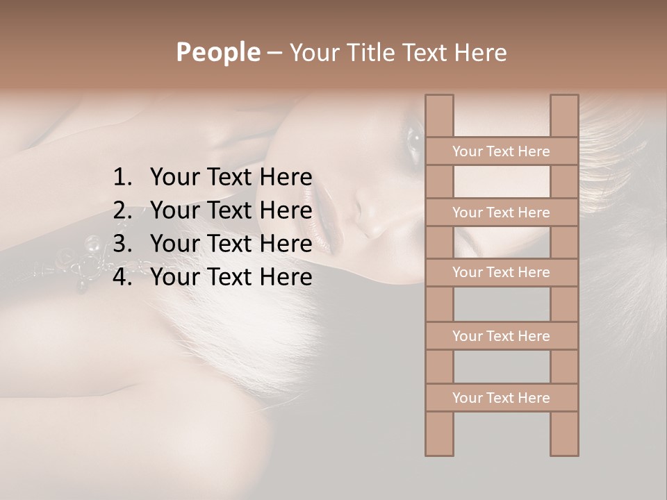 Glamour Lovely Model PowerPoint Template