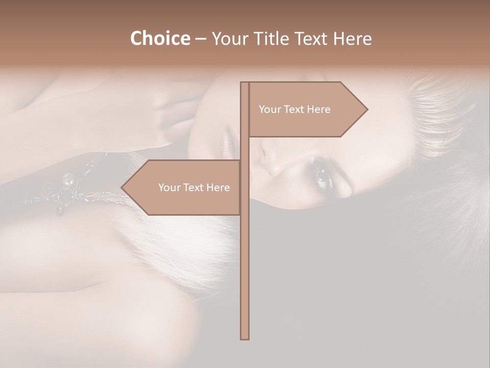 Glamour Lovely Model PowerPoint Template