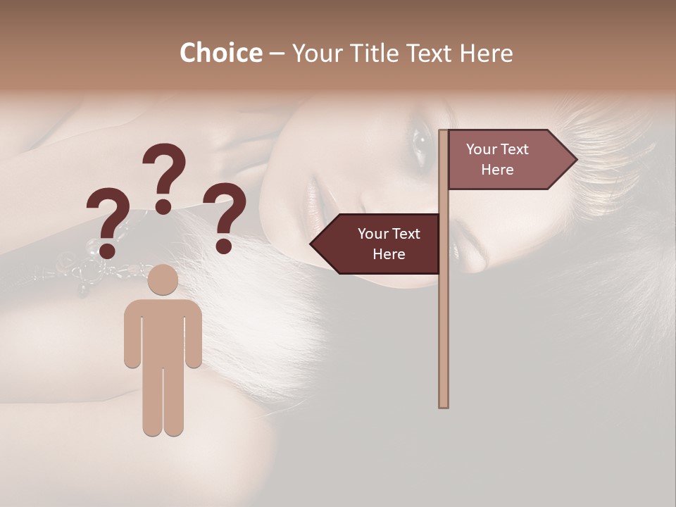 Glamour Lovely Model PowerPoint Template