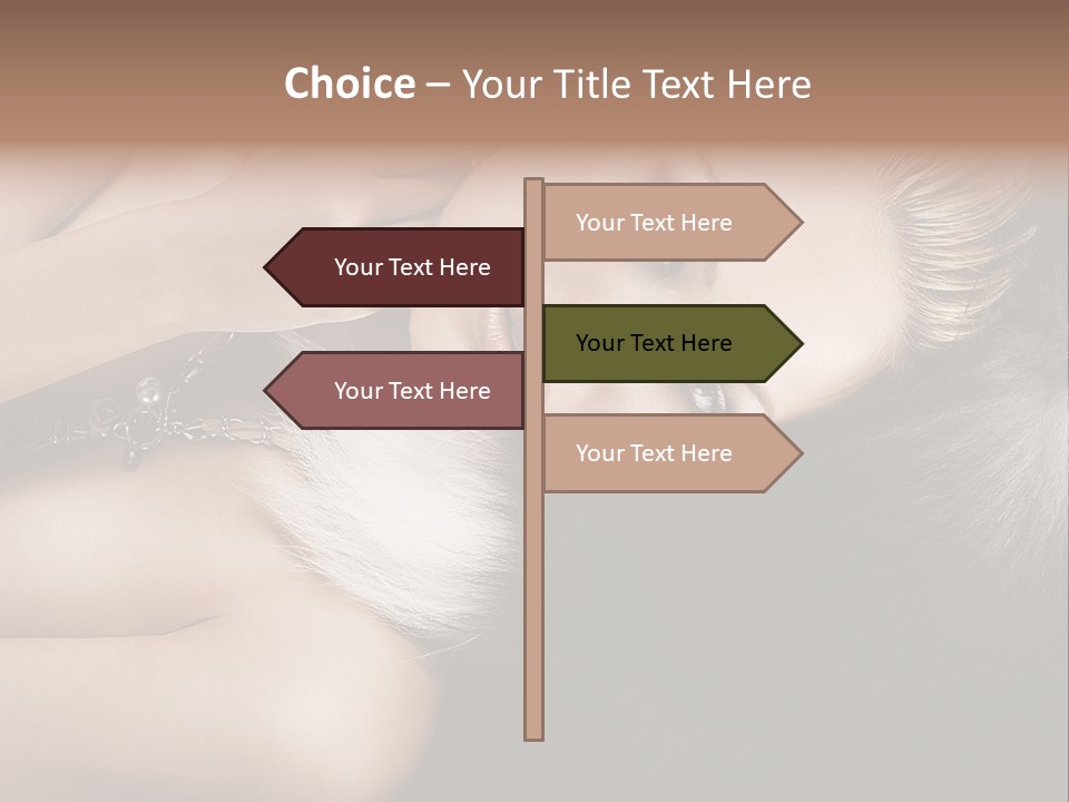 Glamour Lovely Model PowerPoint Template