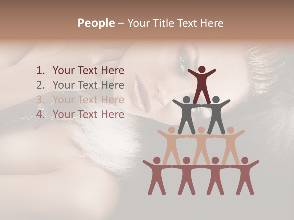 Glamour Lovely Model PowerPoint Template