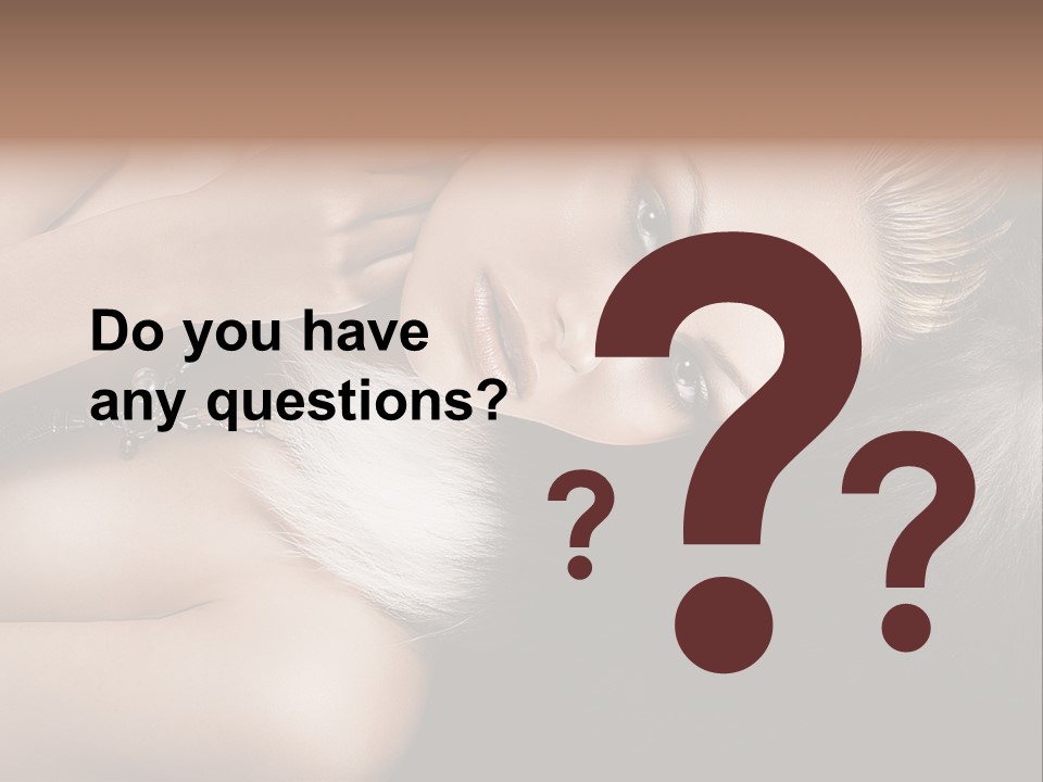 Glamour Lovely Model PowerPoint Template