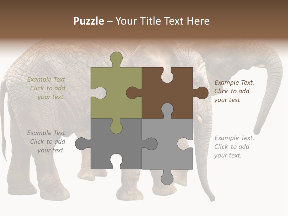 One Natural Tusk PowerPoint Template